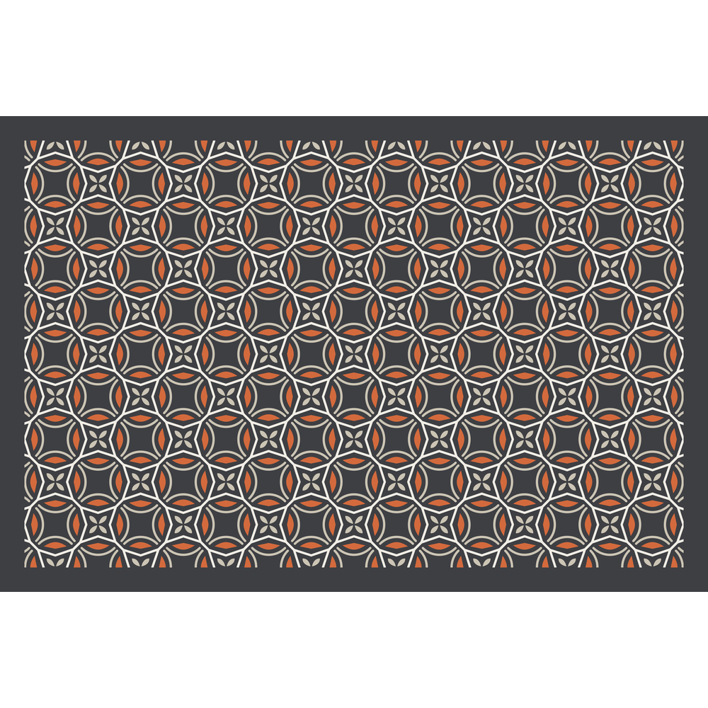 Paillasson d'intérieur 'Eleos héritage', coloris gris - L.58xl.39cm