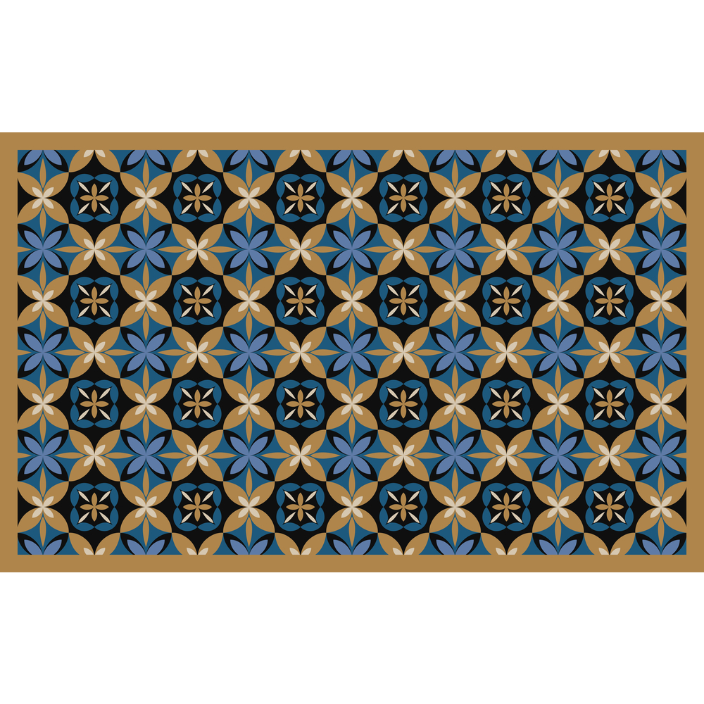 Paillasson d'intérieur 'Eleos ciment', coloris jaune - L.80xl.50cm