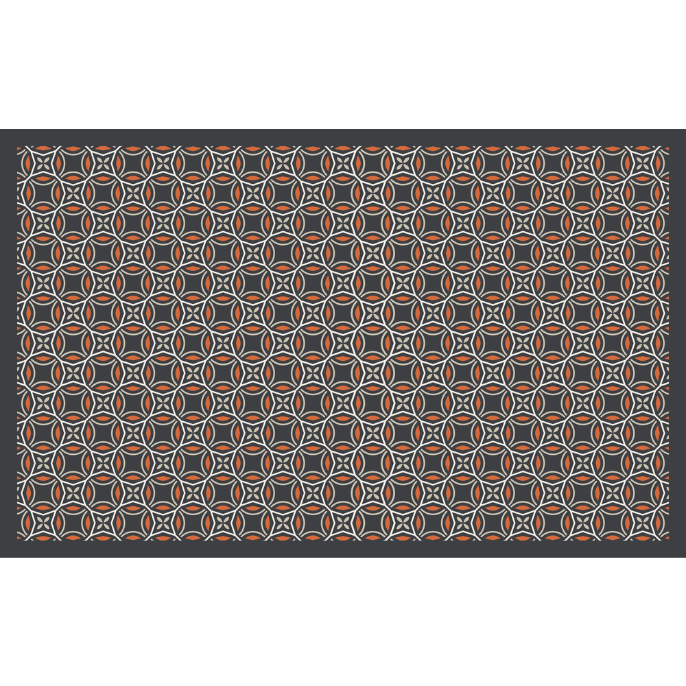 Paillasson d'intérieur 'Eleos héritage', coloris gris - L.80xl.50cm