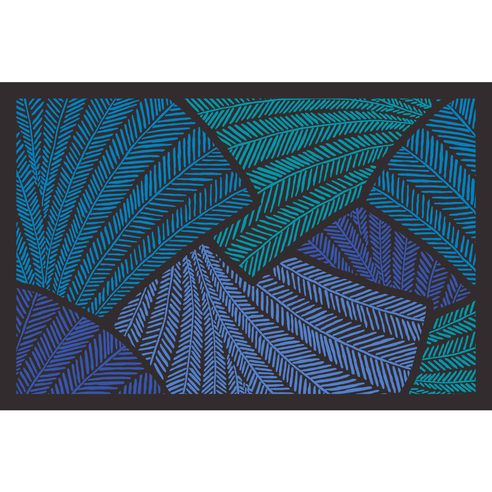 Paillasson d'intérieur 'Access tissage', coloris bleu - L.60xl.40cm