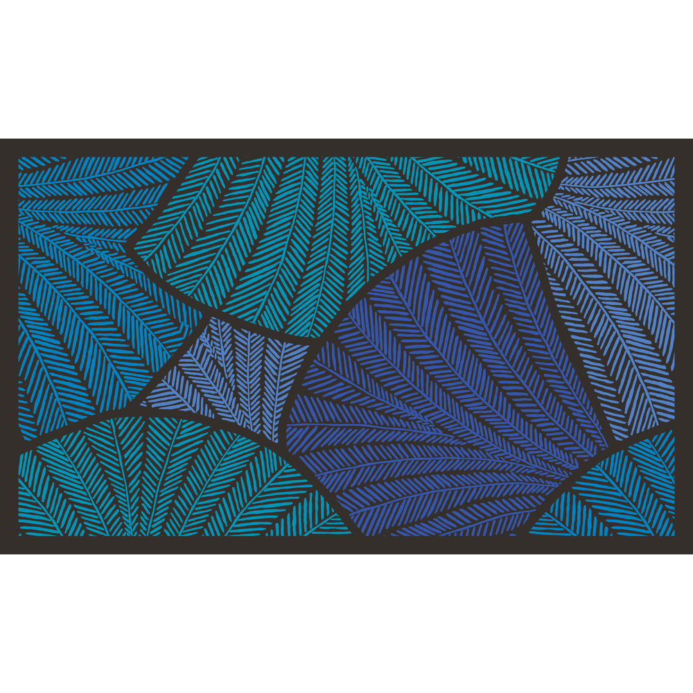 Paillasson d'intérieur 'Access tissage', coloris bleu - L.75xl.45cm