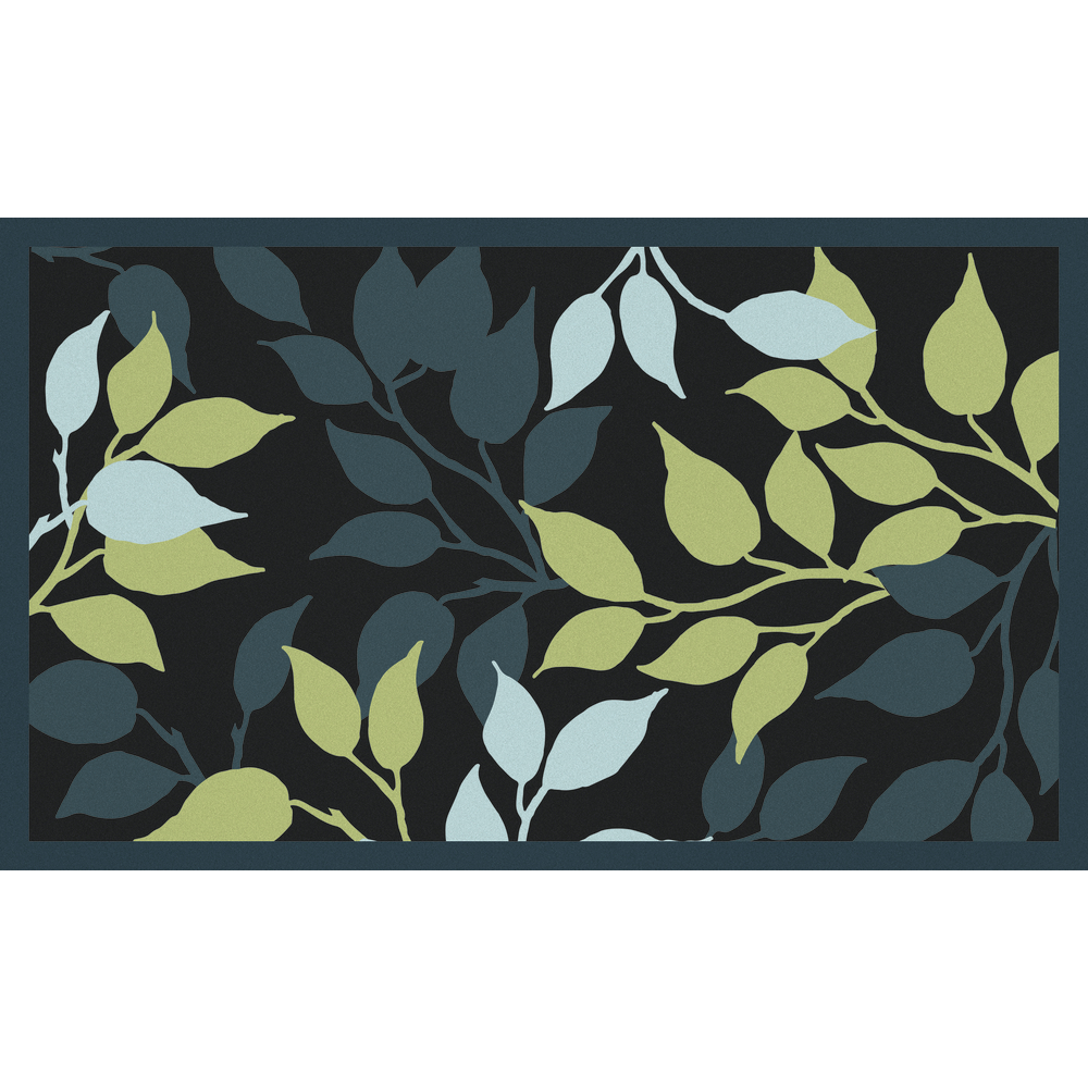 Paillasson d'intérieur 'Access branches', coloris noir - L.75xl.45cm