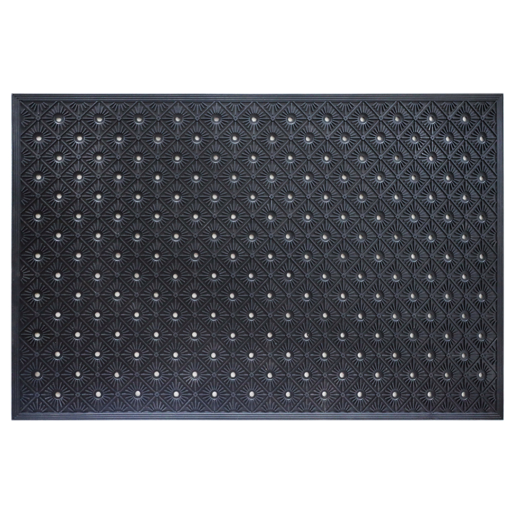 Paillasson 'Circula', coloris noir - L.90xl.57cm