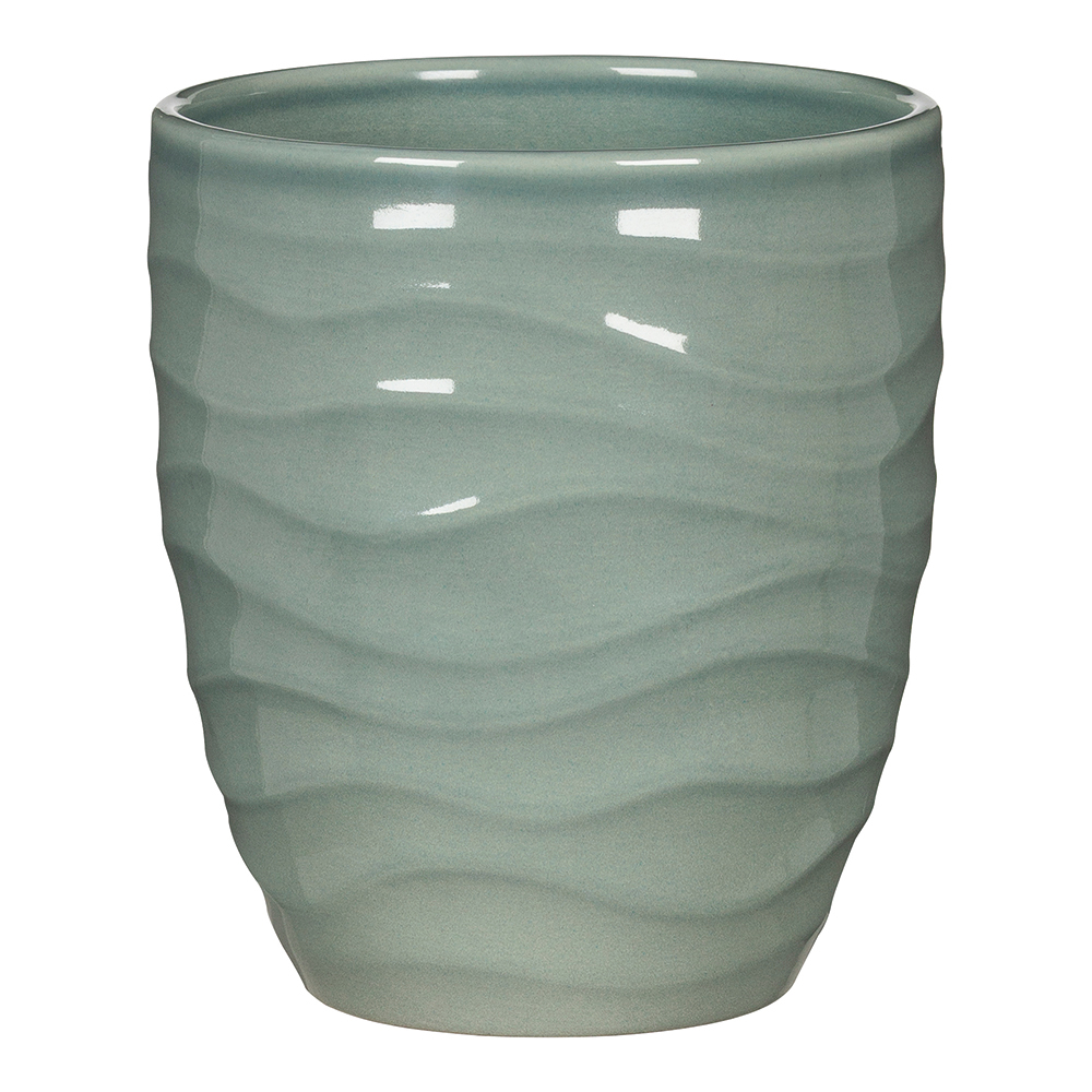 Vase Orchidée 689 Sage vert H.15cm