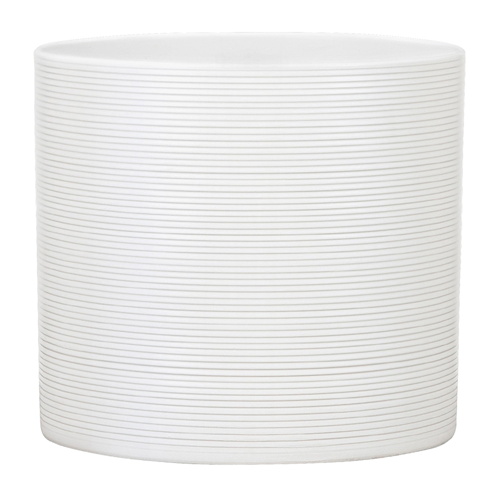 Cache-pot 'Panna' en céramique, coloris blanc - D.19cm