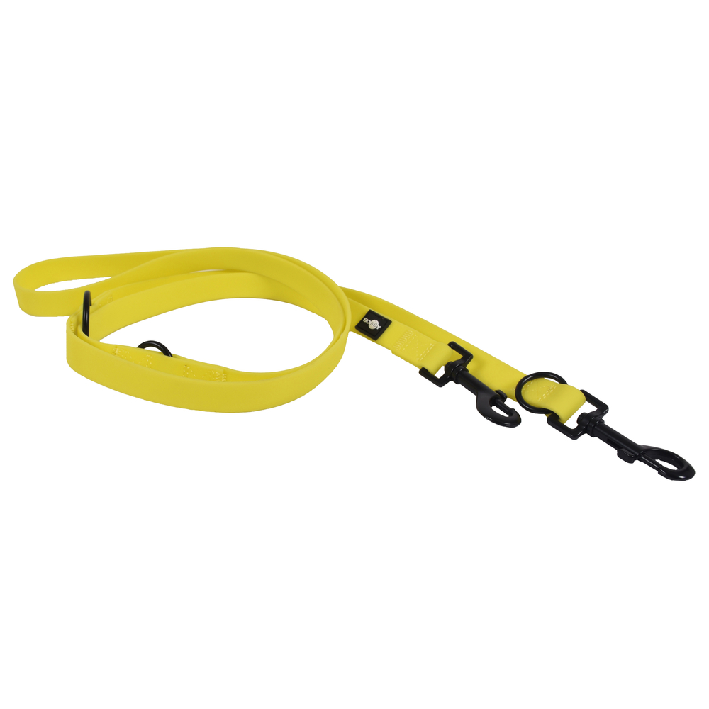 Laisse pour chien multiposition 'Popy', coloris jaune - 2m