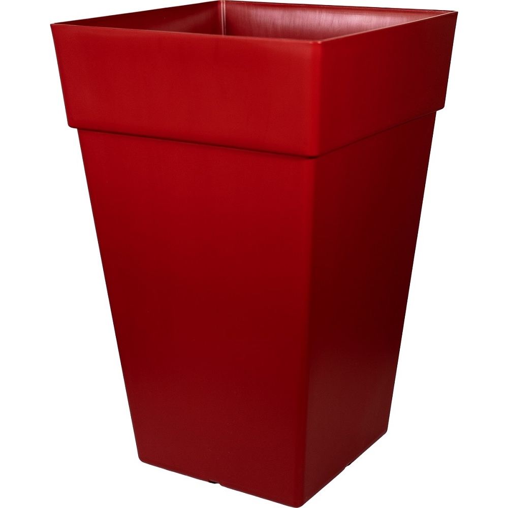 Colonne carrée Enzo, coloris rubis - L.40xl.40xH.62,5cm