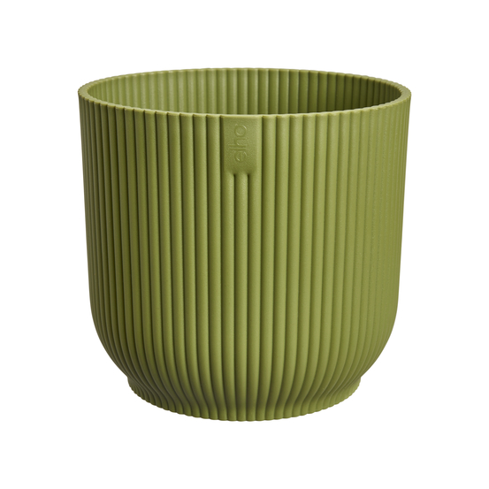 Cache-pot Vibes Fold, coloris vert fougère - D.18cm