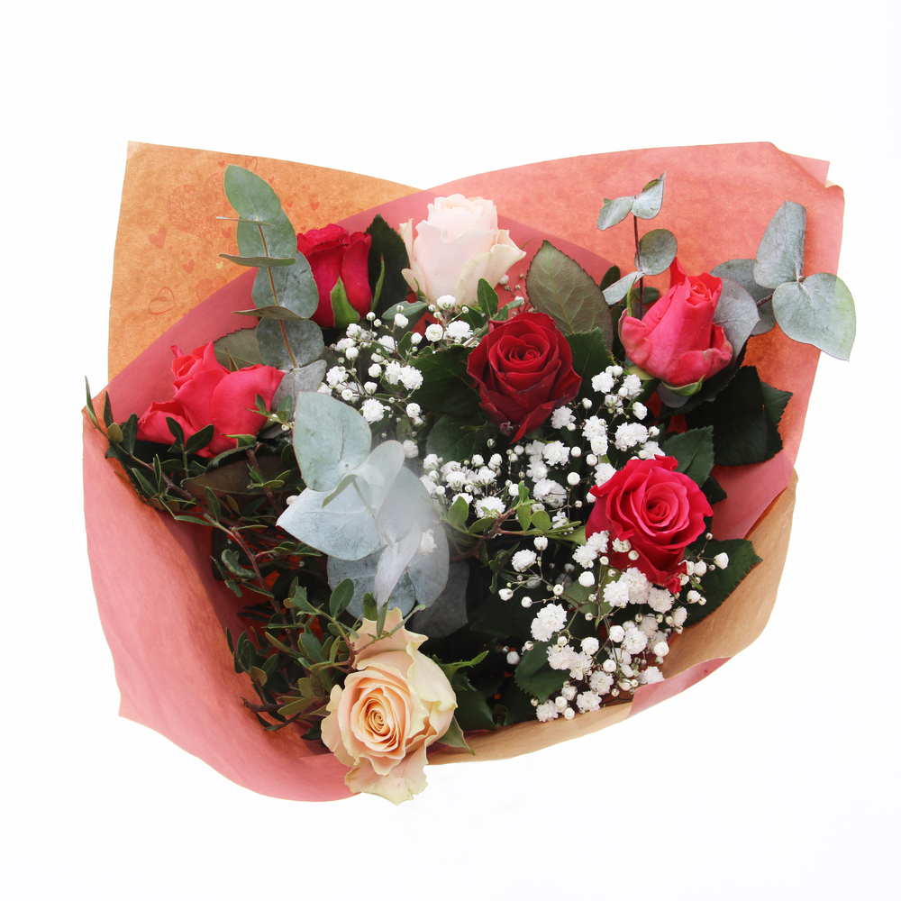 Bouquet de fleurs 'Saint Valentin' 14 tiges