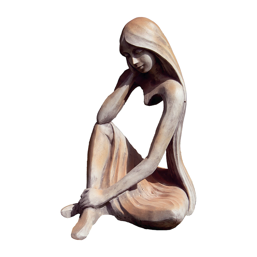 Statue Iseult finition rouille H90cm