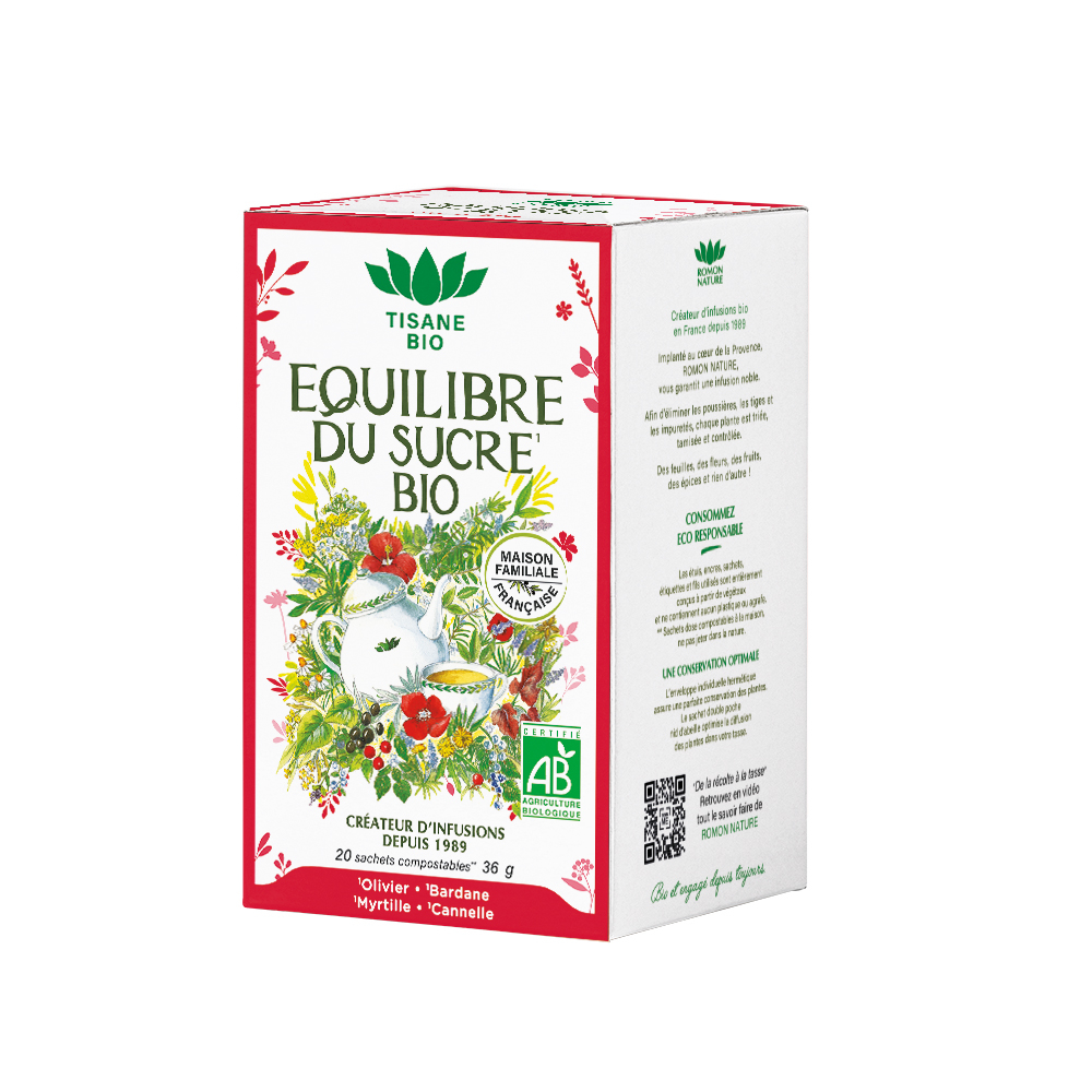 Tisane bio : Equilibre du sucre 36g 