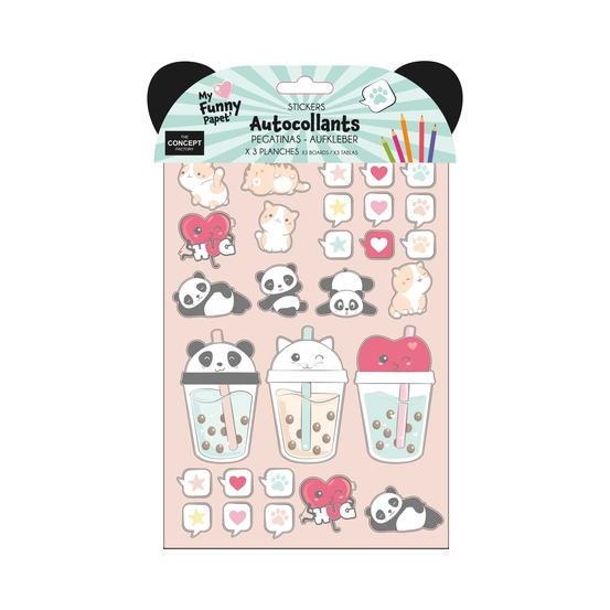 Stickers 'Funny kawaii', modèles variables