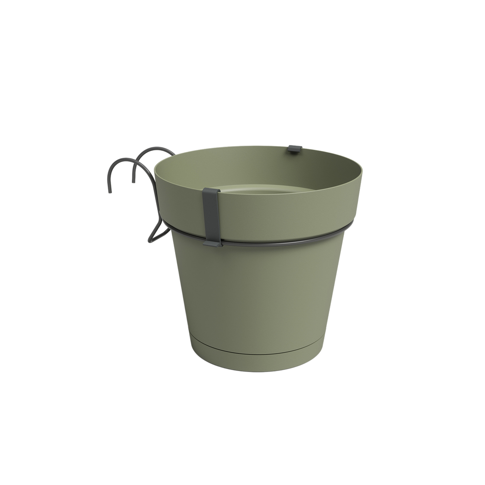 Pot Agape, kit balcon, coloris vert clair - D.20cm