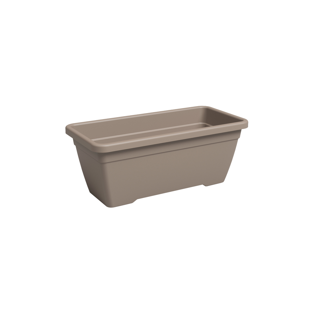 Jardinière rectangle Althéa, coloris taupe - L.40cm