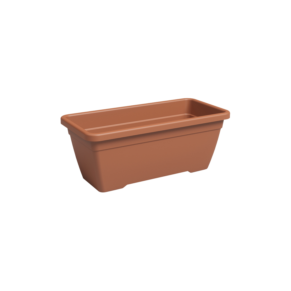 Jardinière rectangle Althéa, coloris terre cuite - L.50cm