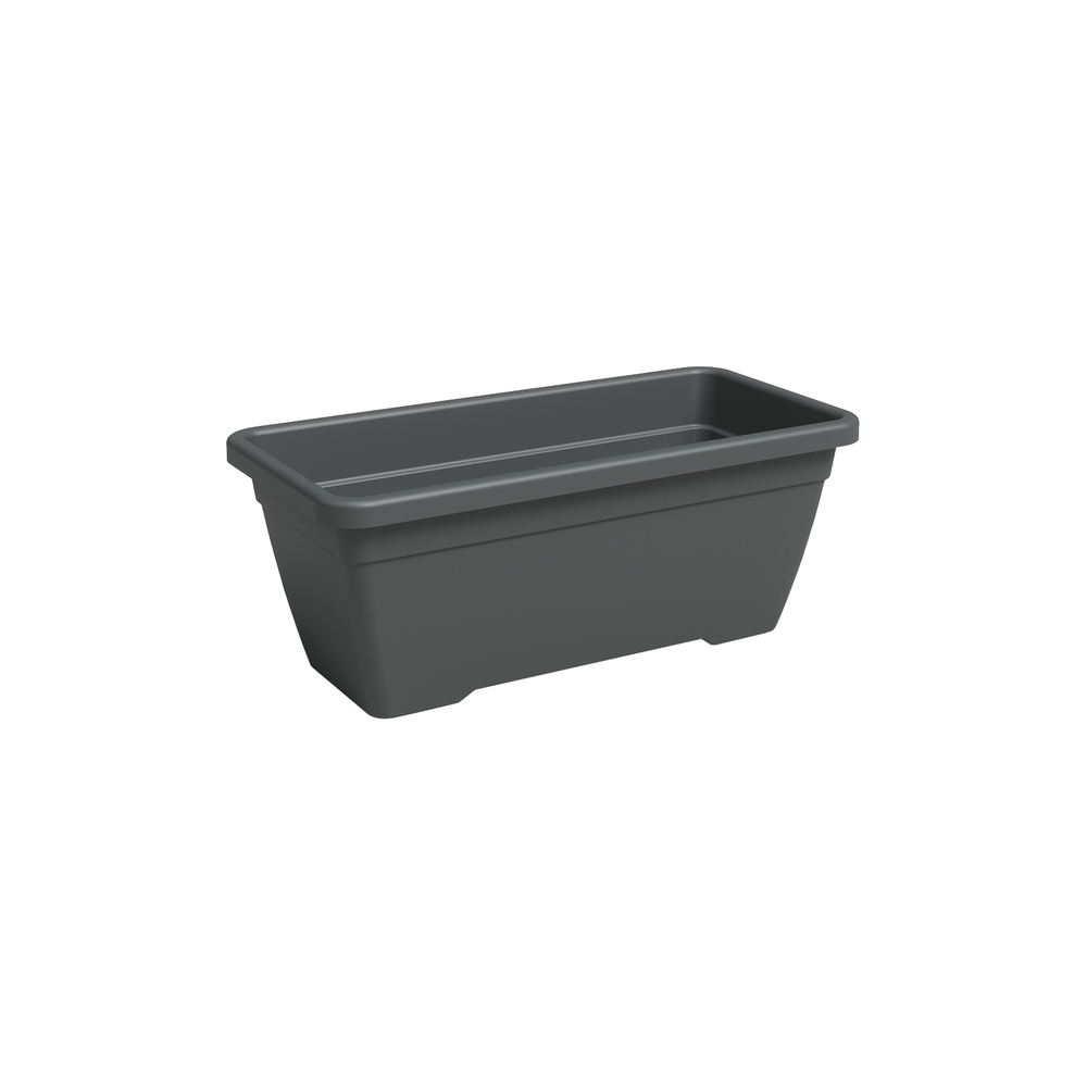 Jardinière rectangle Althéa, coloris anthracite - L.60cm