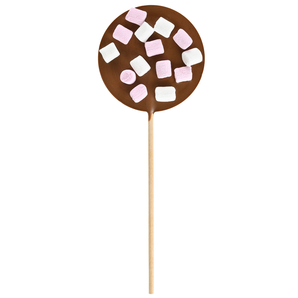 Sucette de guimauve et chocolat au lait - 50g