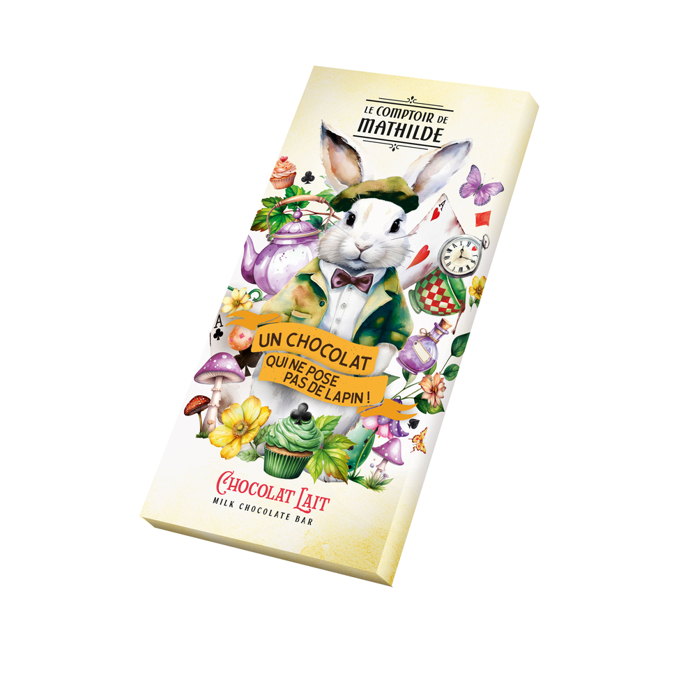 Tablette de chocolat au lait 'Pâques' - 90g