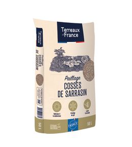 Cosses de Sarrasin, paillage utilisable en agriculture biologique -50L