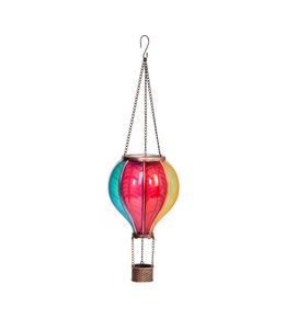 Lanterne solaire 'Montgolfière Rainbow regular' - L.13,8xH.44cm