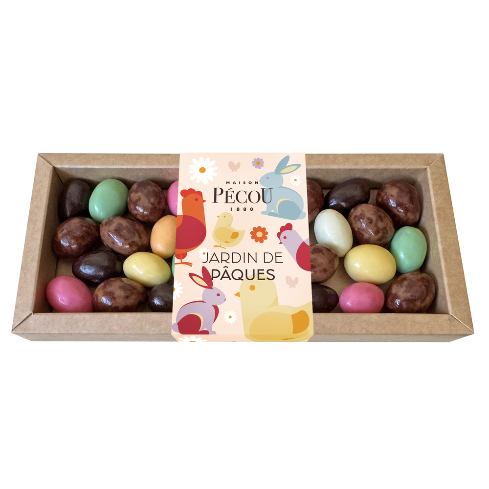 Écrin d’œufs en chocolat 'Jardin de Pâques' - 180g