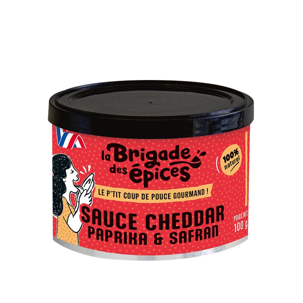 Sauce Cheddar, paprika et safran - 100g