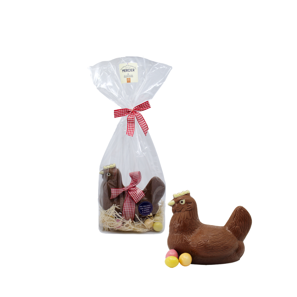 Poule traditionnelle en chocolat au lait - 230g