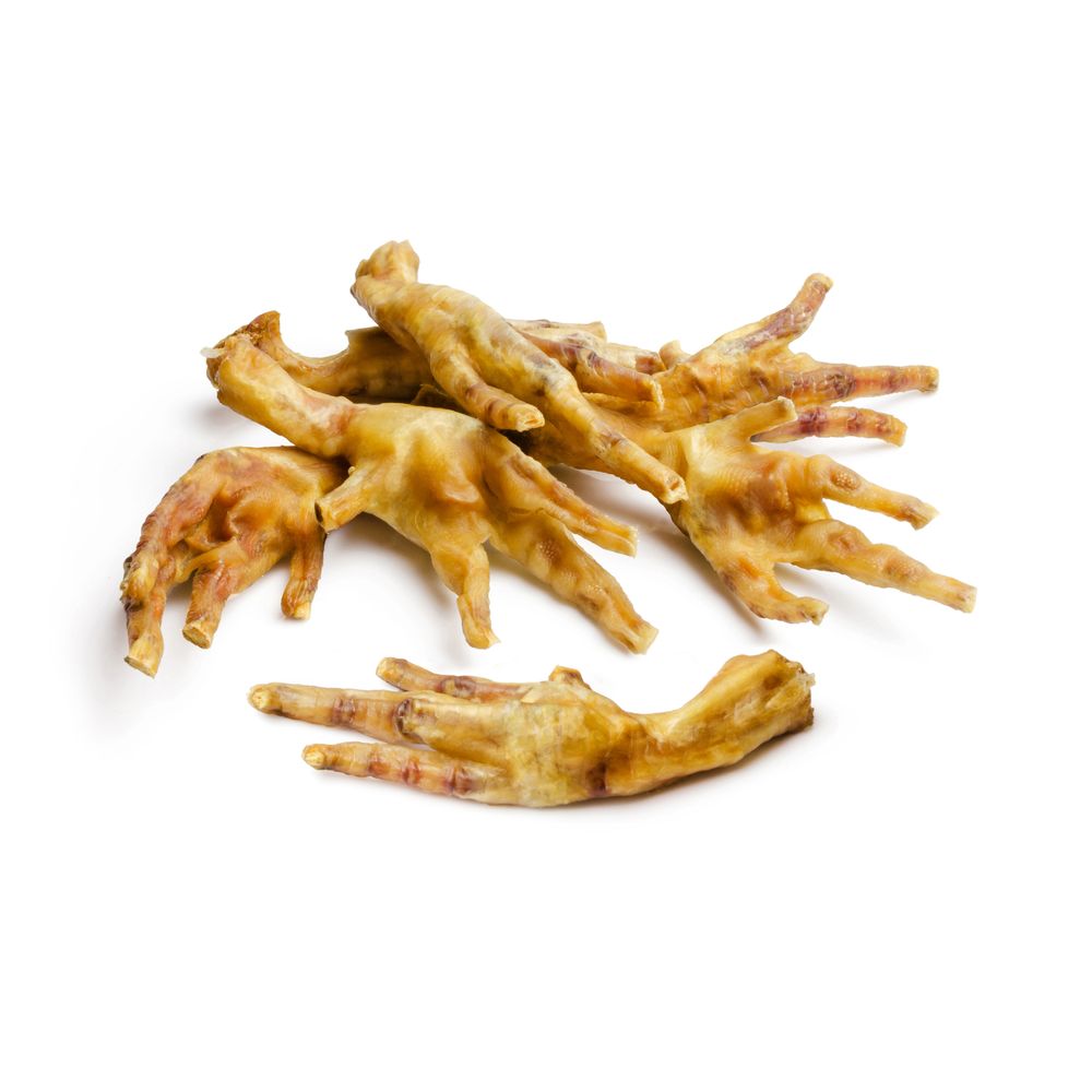 Friandise pour chien : pattes de poulet - x12