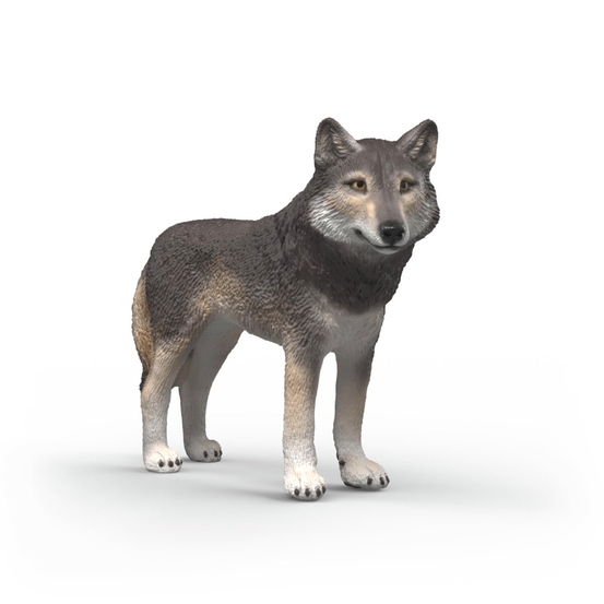 Figurine de loup américain - L.9cm