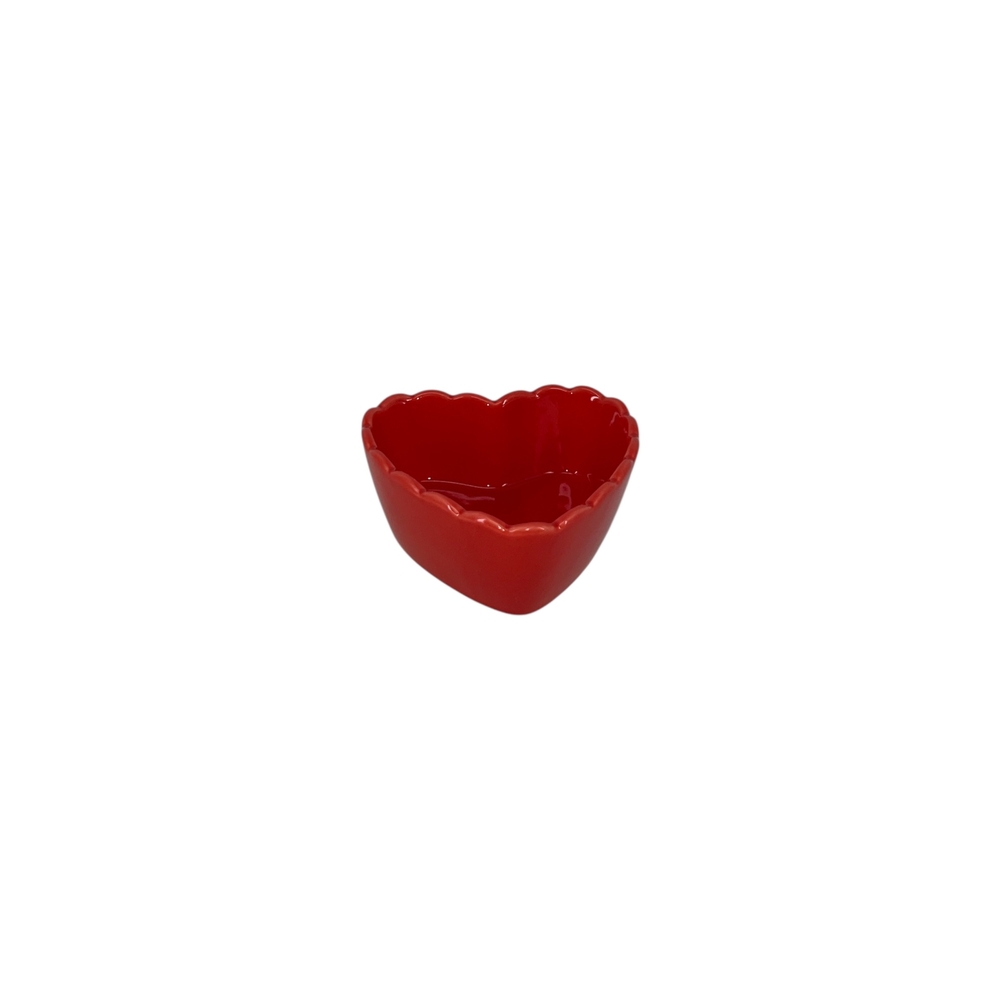 Bol en forme de cœur 'Valentine', coloris rouge - L.12cm
