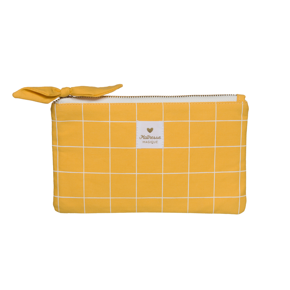 Pochette Baya 'Maîtresse magique', coloris orange - L.20cm