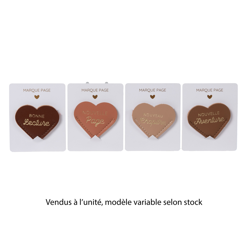 Marque-page Baya en forme de cœur, modèles variables - L.5cm
