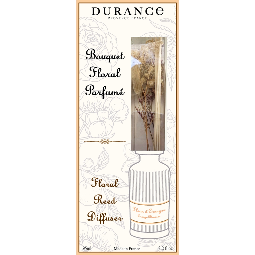 Bouquet floral parfumé, diffuseur d'ambiance 'Fleur d'Oranger' - 95ml