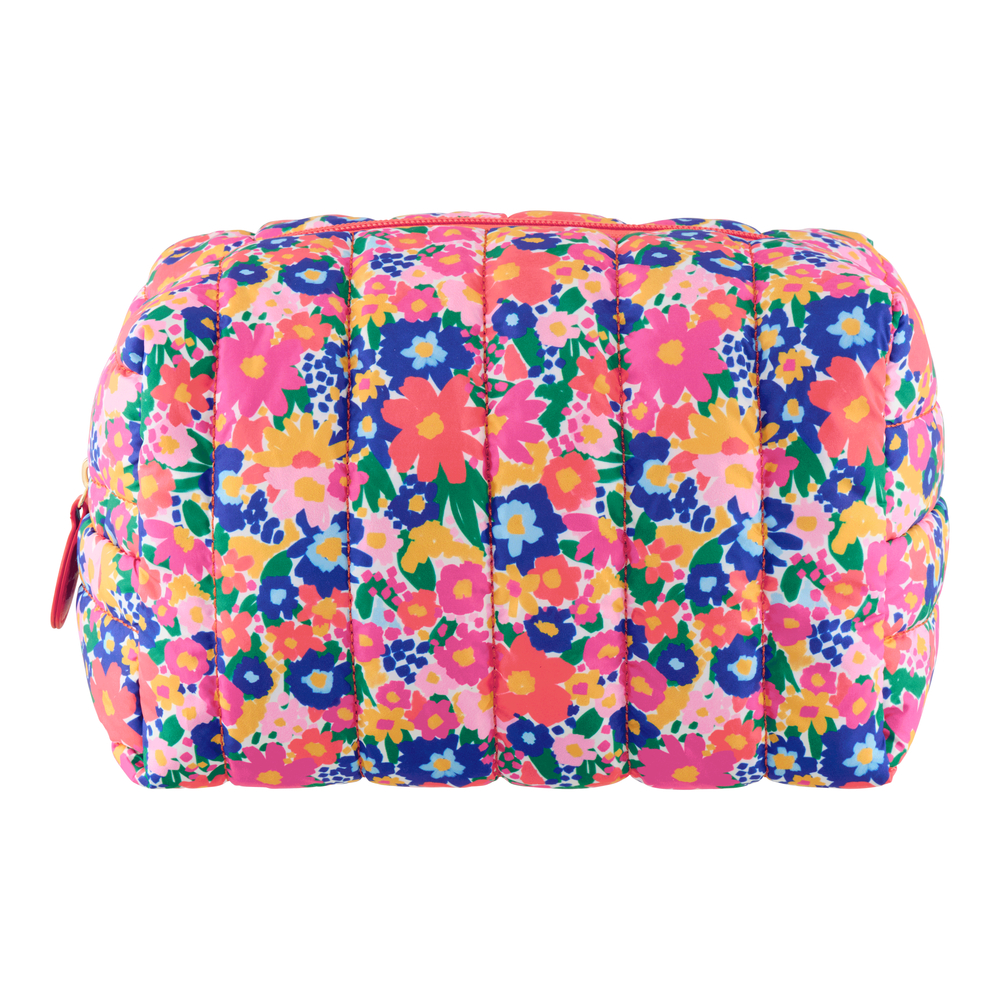 Trousse 'Pop your day', motif fleurs - L.23xl.15cm