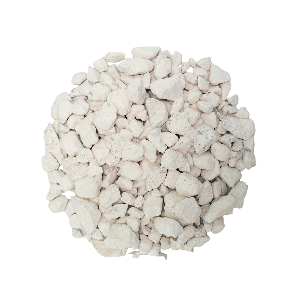 Gravillon concassé blanc calcaire 6/16mm en sac - 25kg