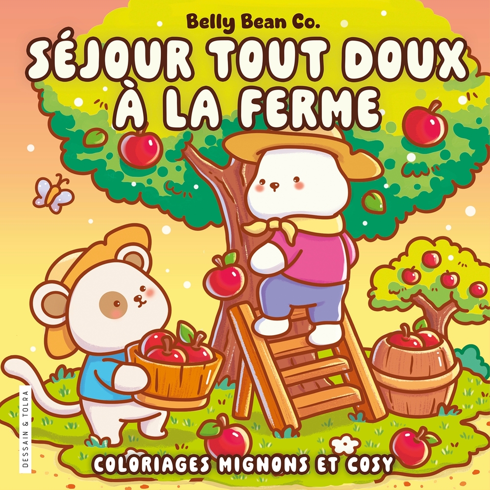 40 coloriages mignons et cosy : 'Séjour tout doux à la ferme'