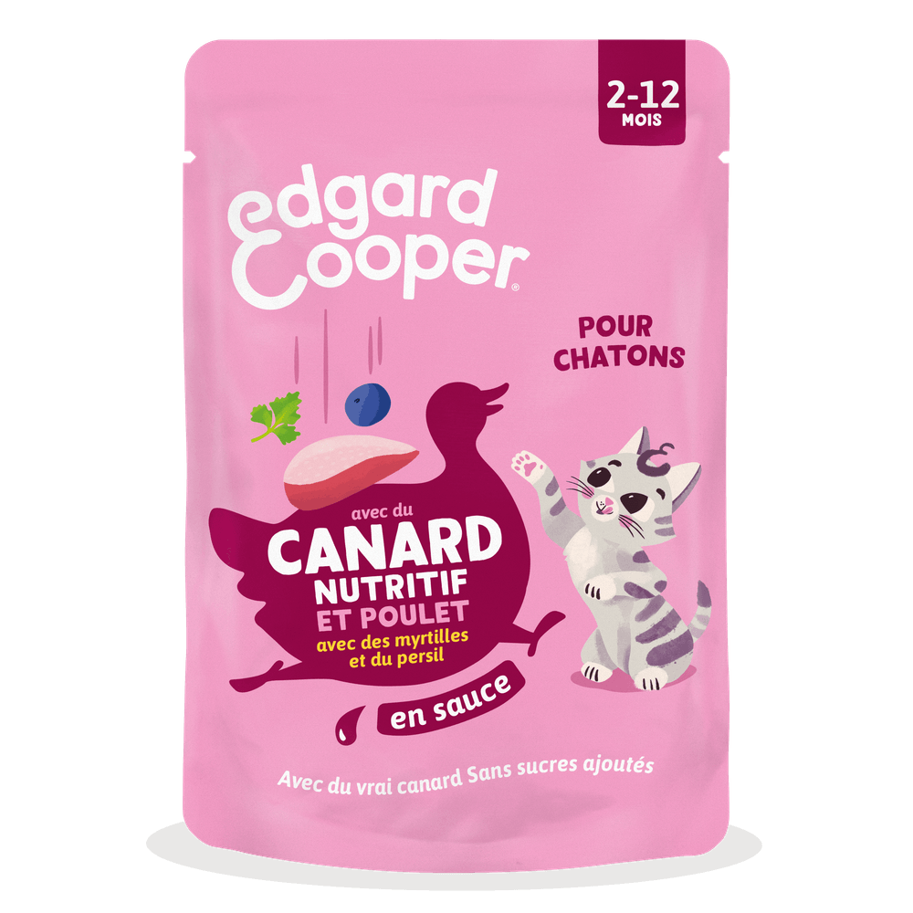 Pâtée pour chaton, au canard et poulet en sauce - 85g