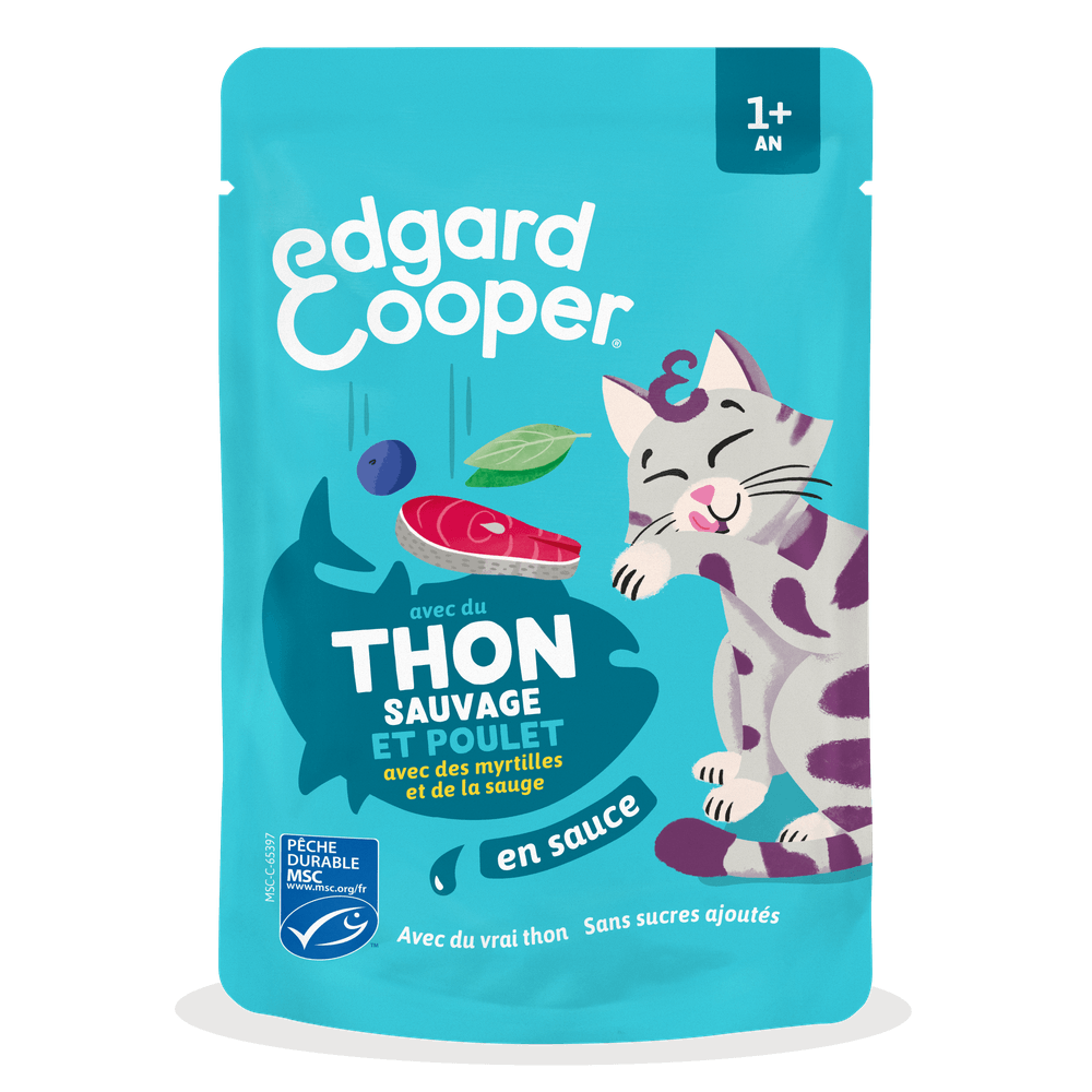 Pâtée pour chat, au thon et au poulet en sauce - 85g