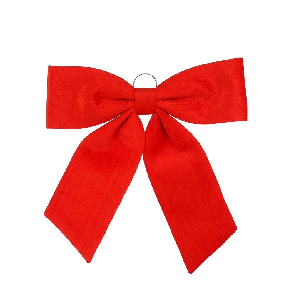 Nœud de Noël, coloris rouge - L.63xl.57cm