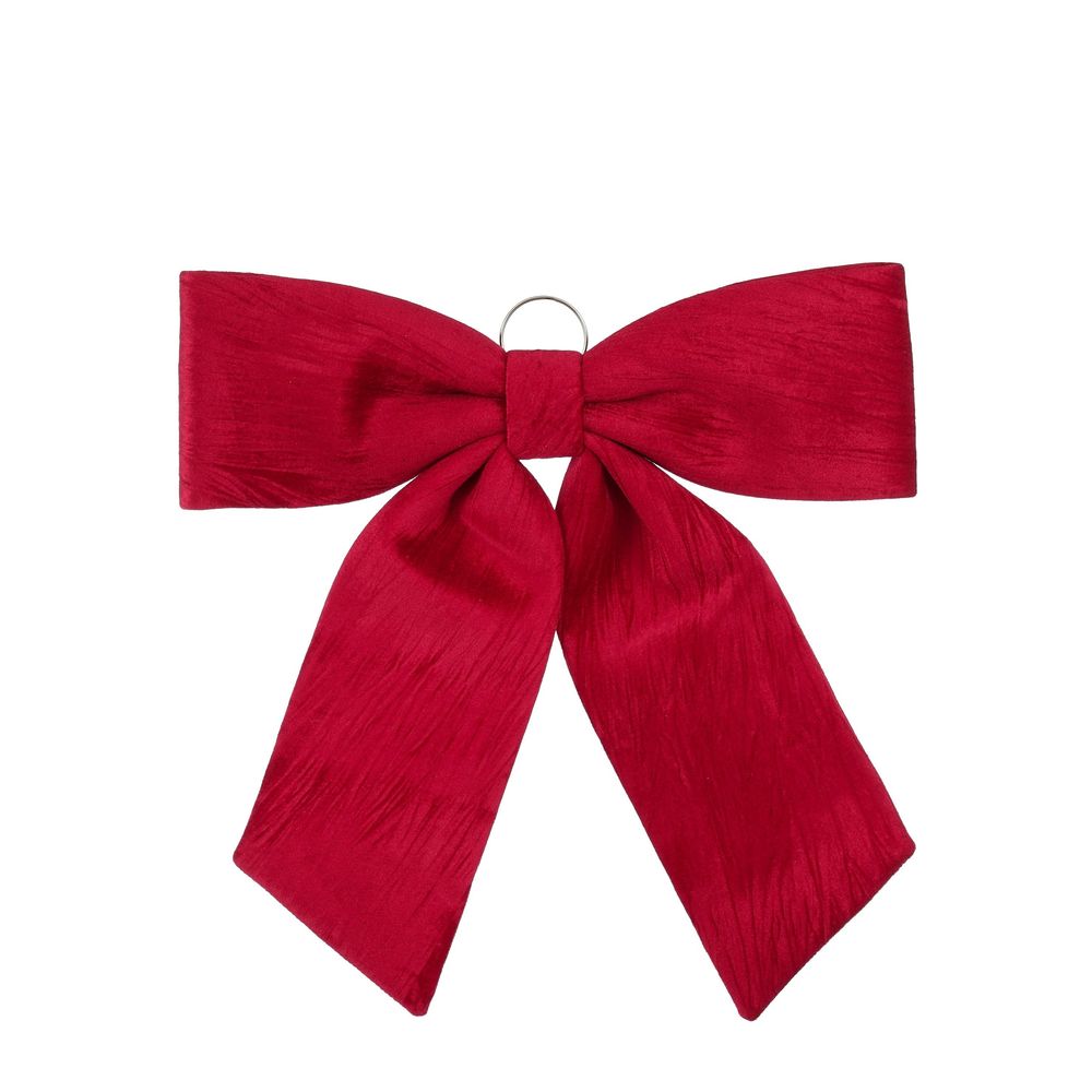 Nœud de Noël, coloris bordeaux - L.63xl.57cm