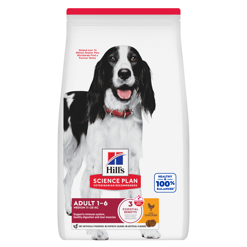 Croquettes chien Medium Advanced Fitness : Poulet 12 kg