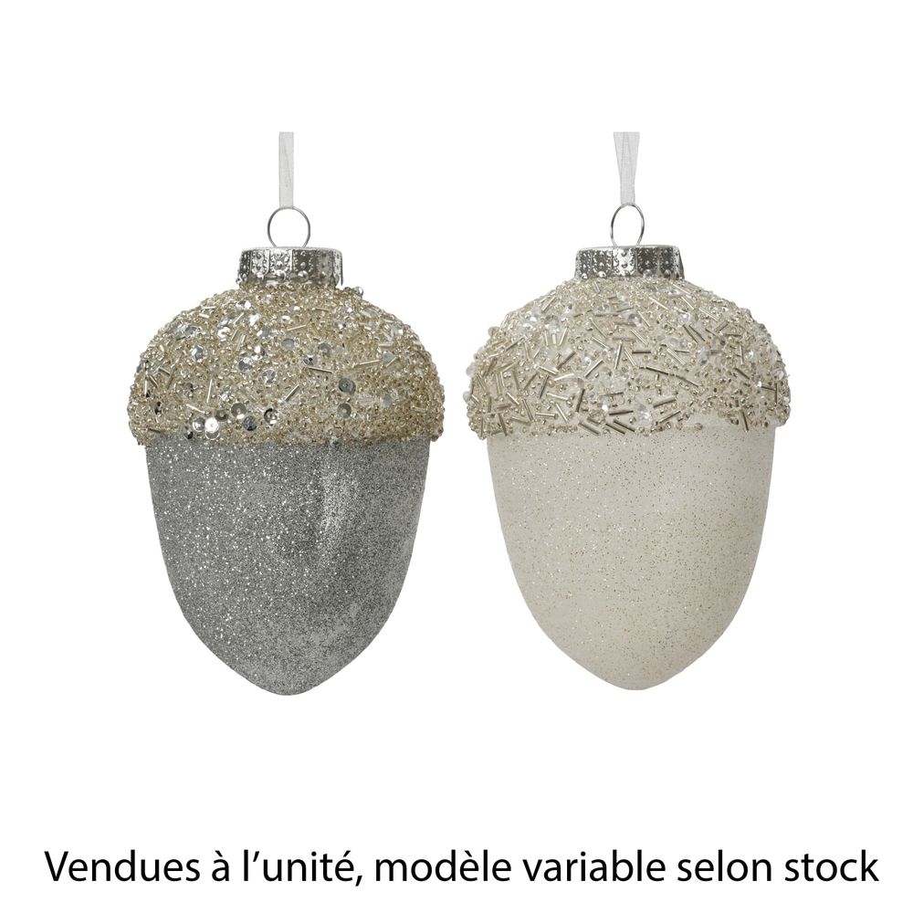 Suspension de Noël 'Pomme de pin', modèle variable - H.12,5cm