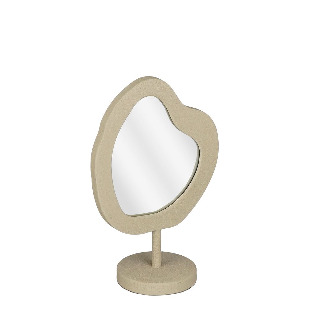 Miroir 'Olora', coloris crème - L.22,5xl.12,5xH.34,5cm