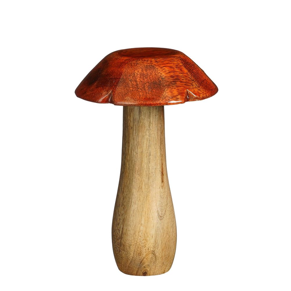 Champignon, décoration coloris marron FSC 100% -H.16xD.10cm