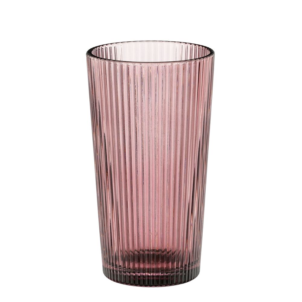 Verre à vin Grigio, coloris rose - D.8xH.14cm