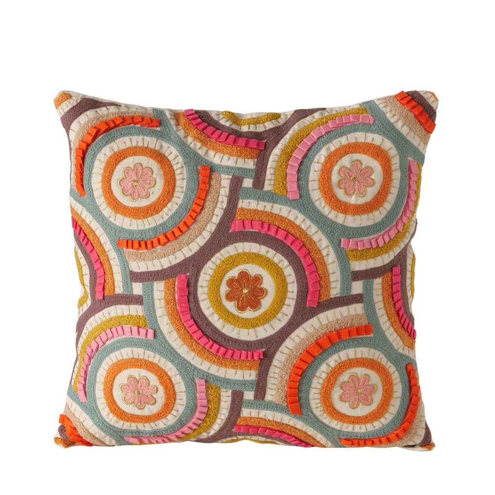 Coussin 'Edith', coloris mixte - L.45xl.45cm