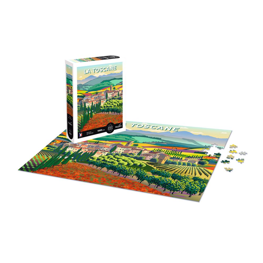 Puzzle 'Paysage de Toscane' - 1000 pièces