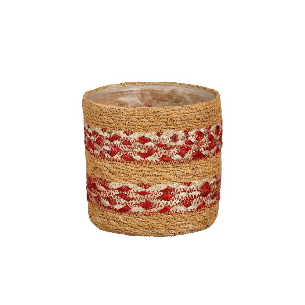 Panier à plantes 'Shane', coloris rouge - H.16xD.16cm