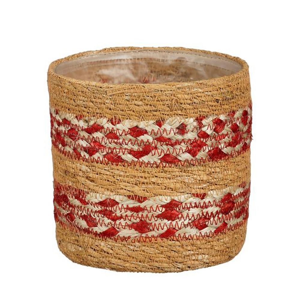 Panier à plantes 'Shane', coloris rouge - H.20xD.20cm