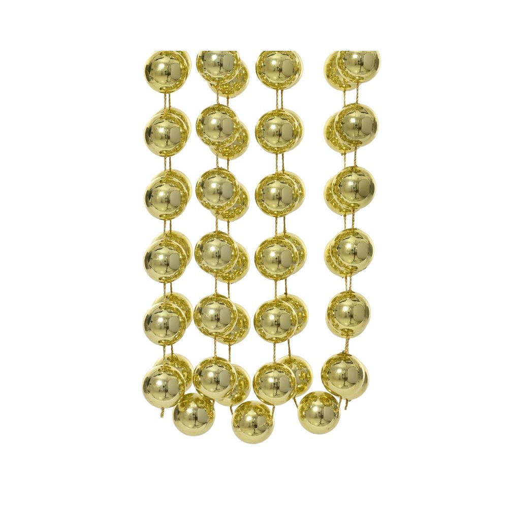 Guirlande de perles, coloris or - L.2,7m
